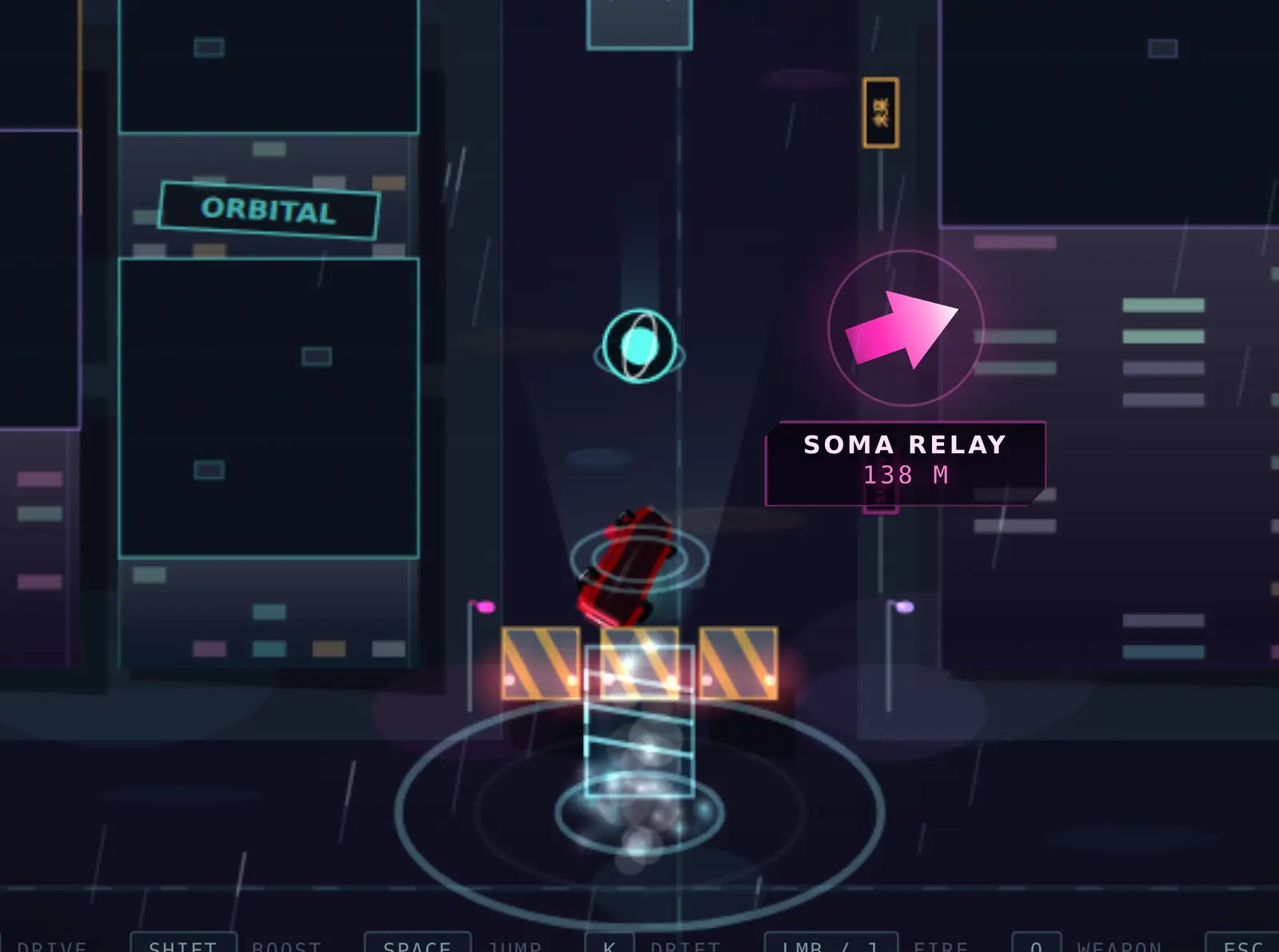 NEON OVERDRIVE mid-360 flip over a roadblock